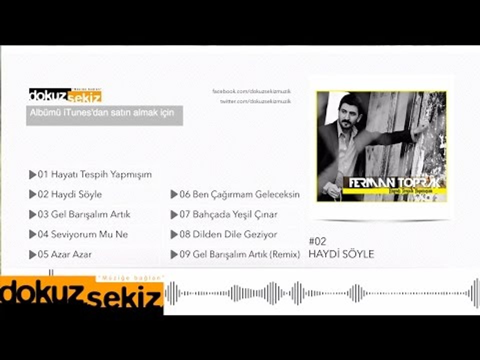 Ferman Toprak - Haydi Söyle (Official Audio)