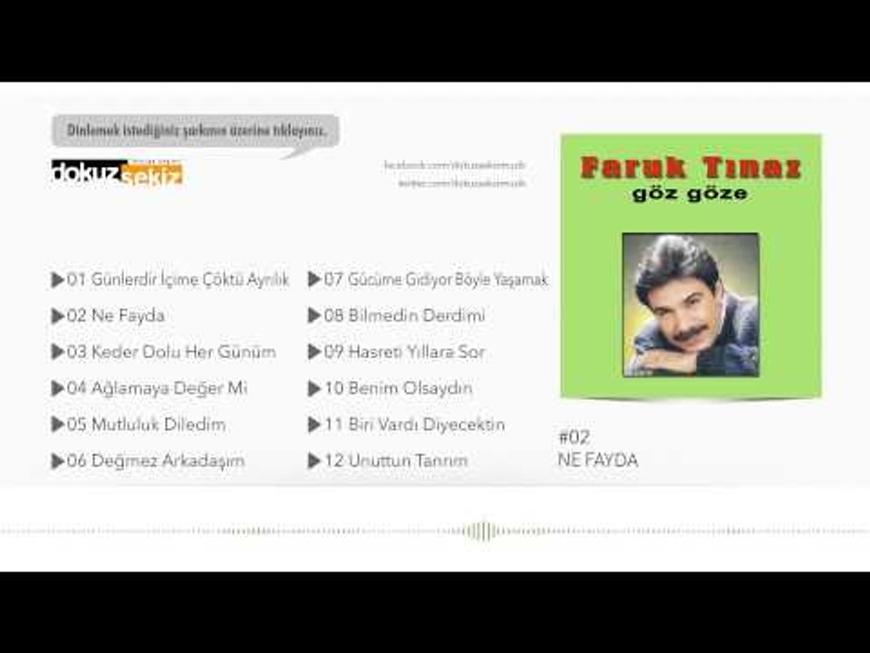 Faruk Tınaz - Ne Fayda  (Official Audio)