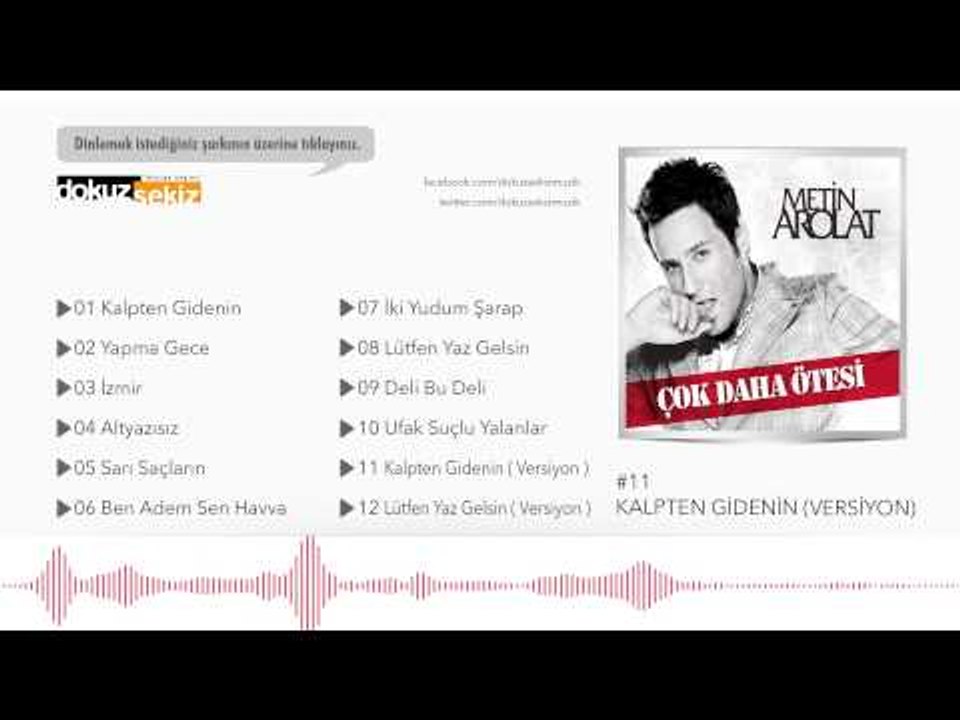 Metin Arolat - Kalpten Gidenin (Versiyon) (Official Audio)