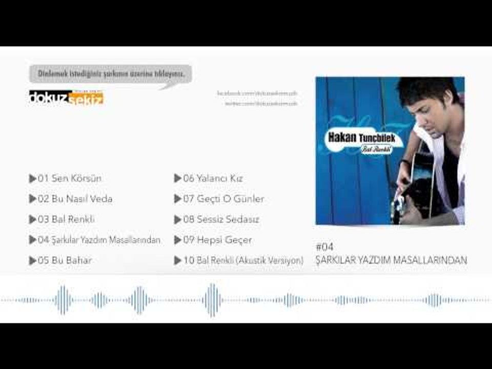Hakan Tunçbilek - Şarkılar Yazdım Masallarından (Official Audio)
