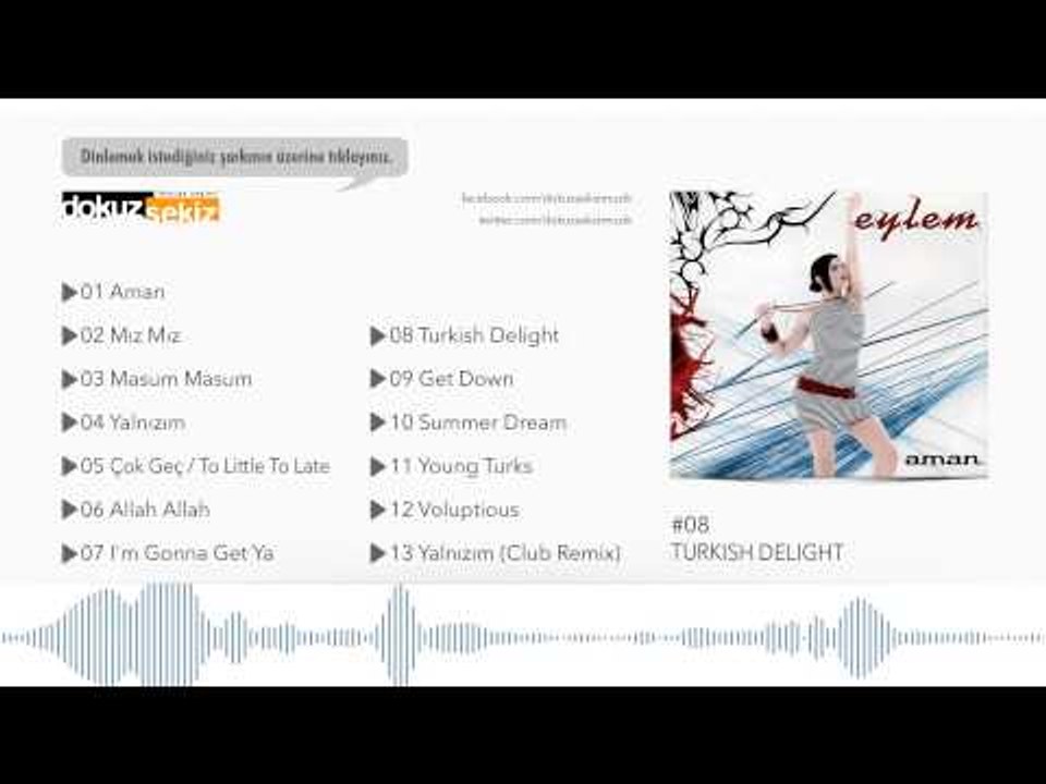 Eylem - Turkish Delight  (Official Audio)