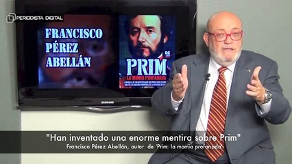 Francisco Pérez Abellán, autor de 'Prim, la momia profanada'. 12-12-2014