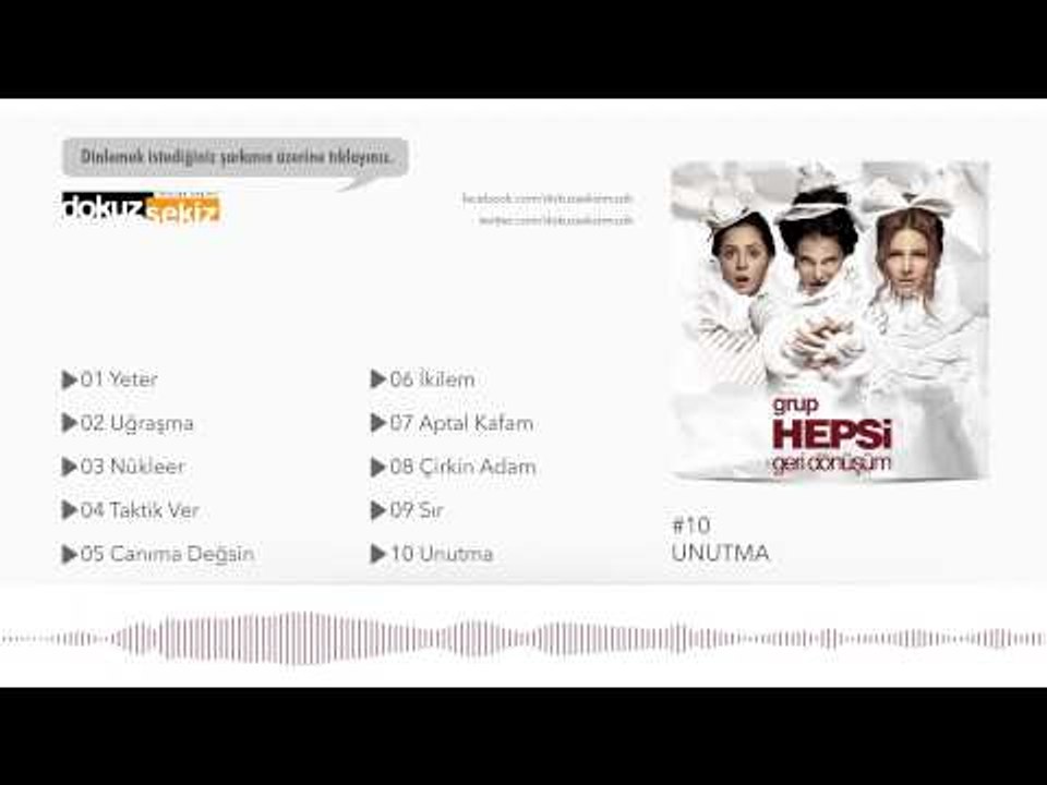 Grup Hepsi - Unutma (Official Audio)