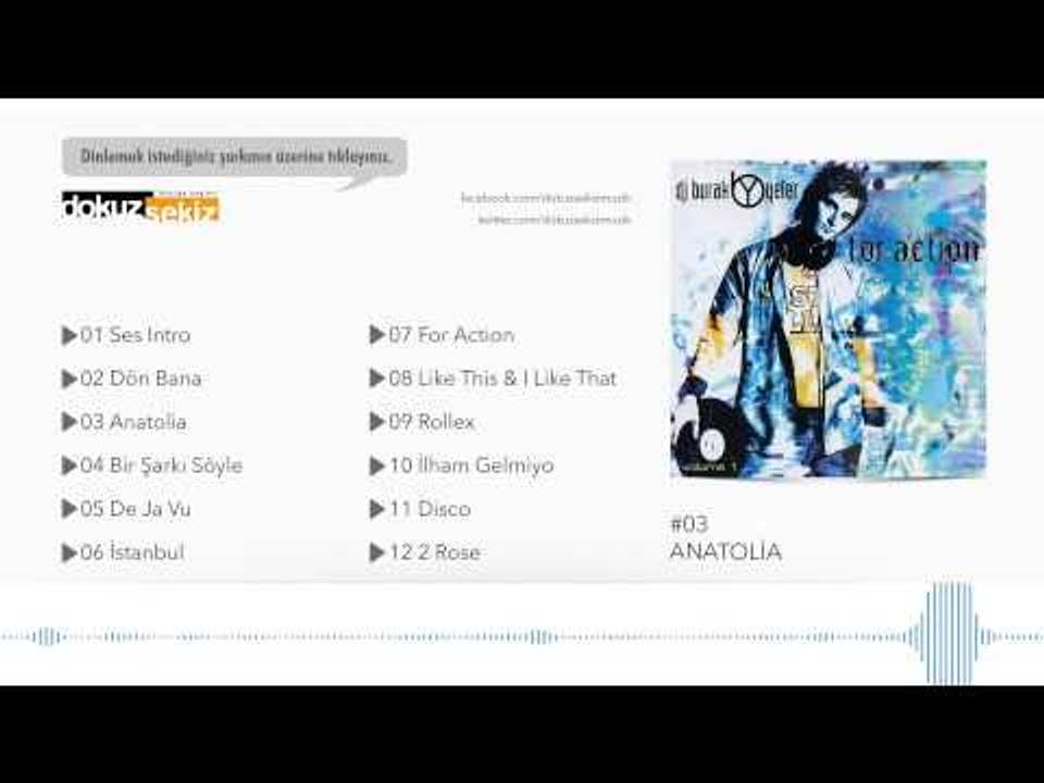 Burak Yeter -  Anatolia  (Official Audio)