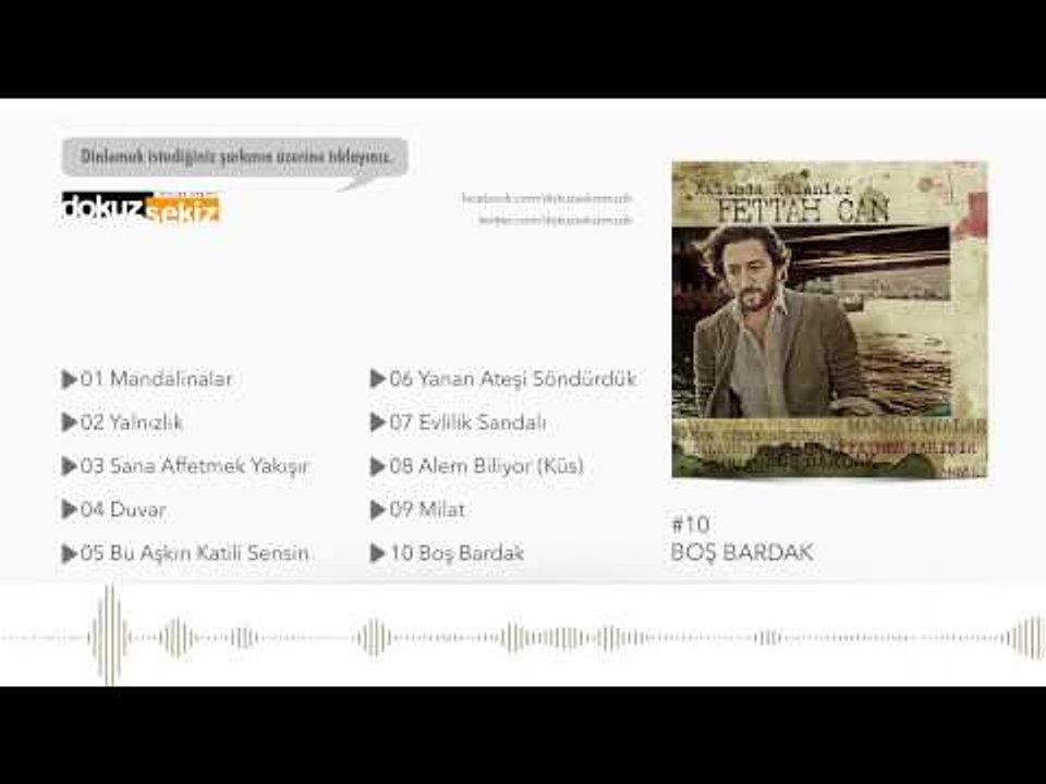 Fettah Can - Boş Bardak (Official Audio)
