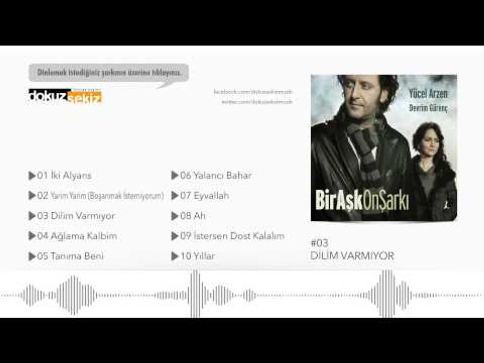Yücel Arzen & Devrim Gürenç - Dilim Varmıyor (Official Audio)