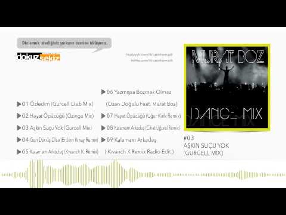Murat Boz - Aşkın Suçu Yok (Gurcell Mix) (Official Audio)