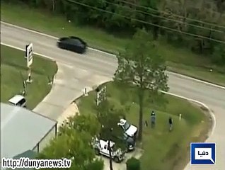 Suspect in custody after police chase in USA Texas