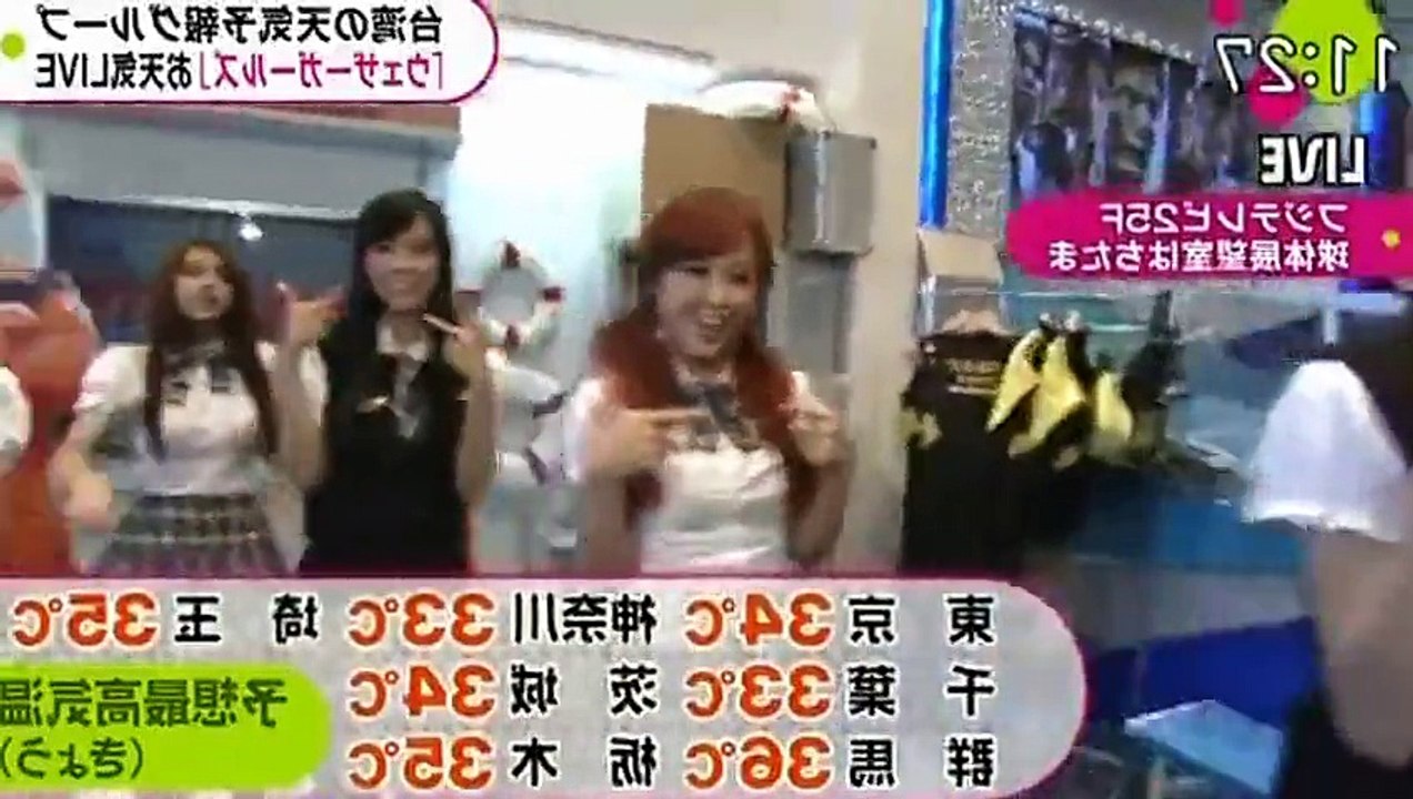 Weather Girls ウェザーガールズ 天氣女孩 - 20120716～20120720 フジテレビ「ノンストップ!」出演