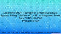 Dreamline SHDR-1260588-01 Chrome Duet Duet Bypass Sliding Tub Door 60