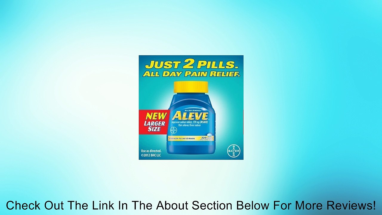 Aleve Caplets Pain Reliever Fever Reducer, 320 Caplets Review
