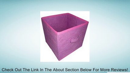 HOMEBASIX 05000862P Fabric Drawer, 11 by 10.5 by 10.5-Inch, Purple Review