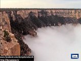 Dunya news-Grand Canyon covered by sea of clouds in amazing weather event