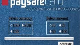 PaySafeCard Code Generator ¤ Keygen Crack + Torrent FREE DOWNLOAD