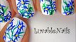 Flowers nail art - flower nail designs tutorial