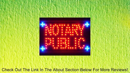 ADV PRO led115-r Notary Public Service Led Neon Sign WhiteBoard Review