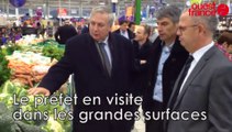 Le préfet des Côtes-d'Armor en visite au Carrefour