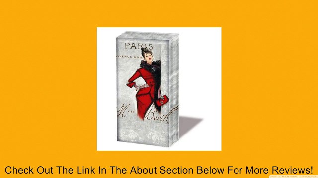 Designer Tissue Sniff - Paris, Mme Du Berth - Pack of 10 Tissues Review