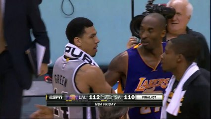 La célébration de Nick Young et Kobe Bryant