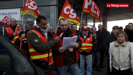 Lorient. 250 manifestants contre le plan de licenciement