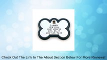 Plastic Frame Tag - Bone Shape Pet ID Tag. Our custom engraved dog tags are rugged and modern. Available in 3 sizes and many colors. Review