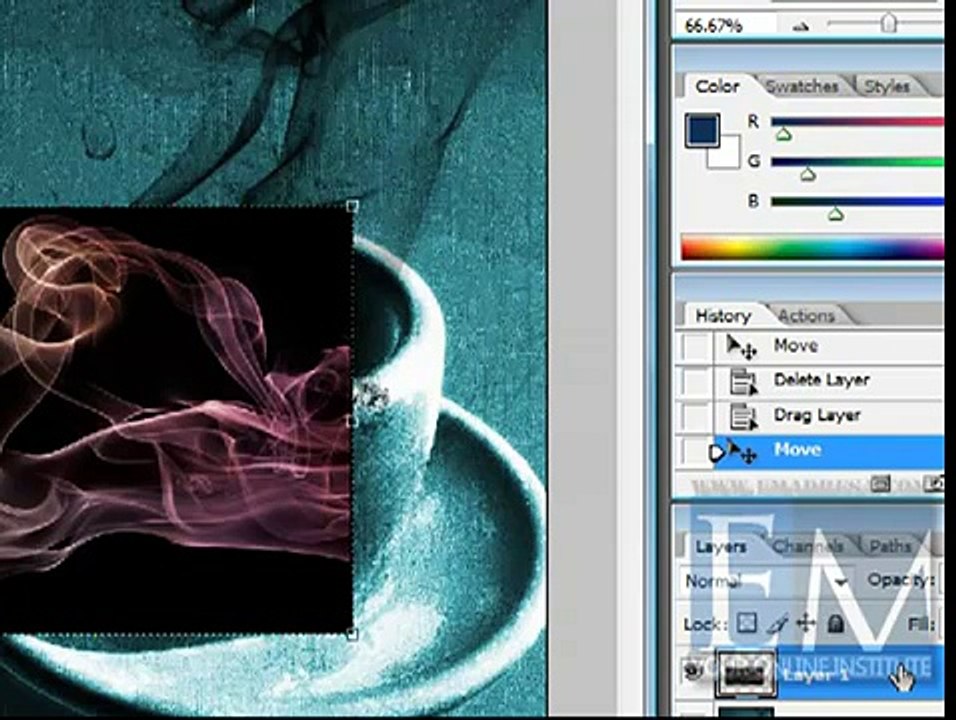 Cropping Smoke in Photoshop Urdu Tutorials