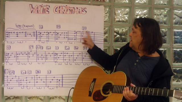 Guitar Lesson (w/TAB) #50 : White Christmas - Fingerstyle Solo Version - Helmut Bickel