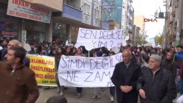 Nusaybin Öğrenciler Gözaltı ve Tutuklamaları Yürüyüşle Protesto Etti