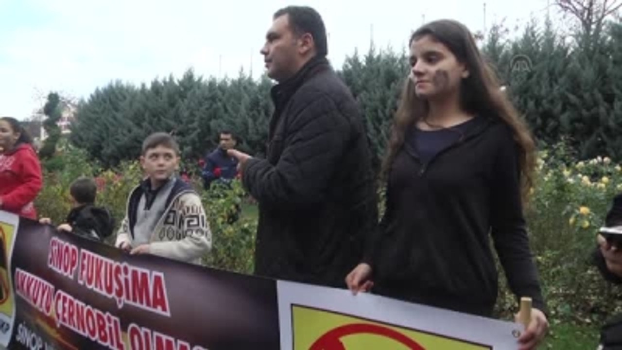 Sinop'a Yapılacak Nükleer Santral Protesto Edildi
