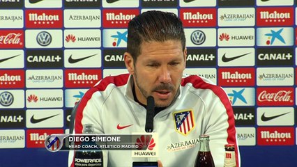 Simeone: ''Desde el campo tenemos que mandar toda la energía positiva''