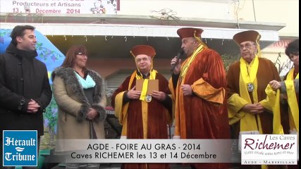 AGDE - 2014 - Aux CAVES RICHEMER le marché de Noël met le terroir à la fête