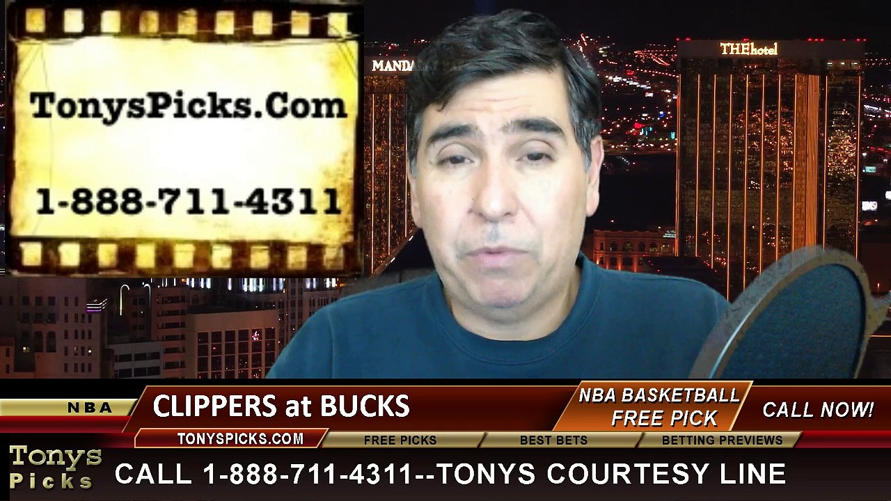Milwaukee Bucks vs. LA Clippers Free Pick Prediction NBA Pro Basketball Odds Preview 12-13-2014