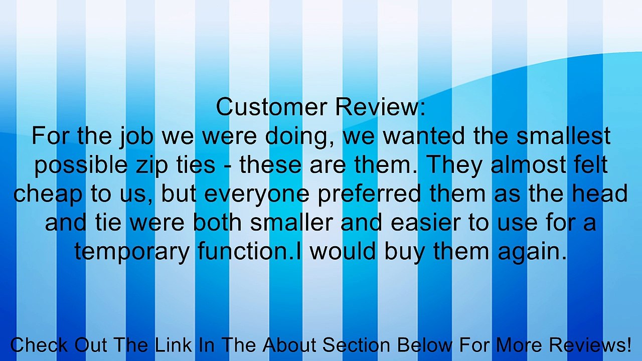 500 Pcs 190mm x 3mm Self Locking Wire Cable Zip Tie 7.5" White Review