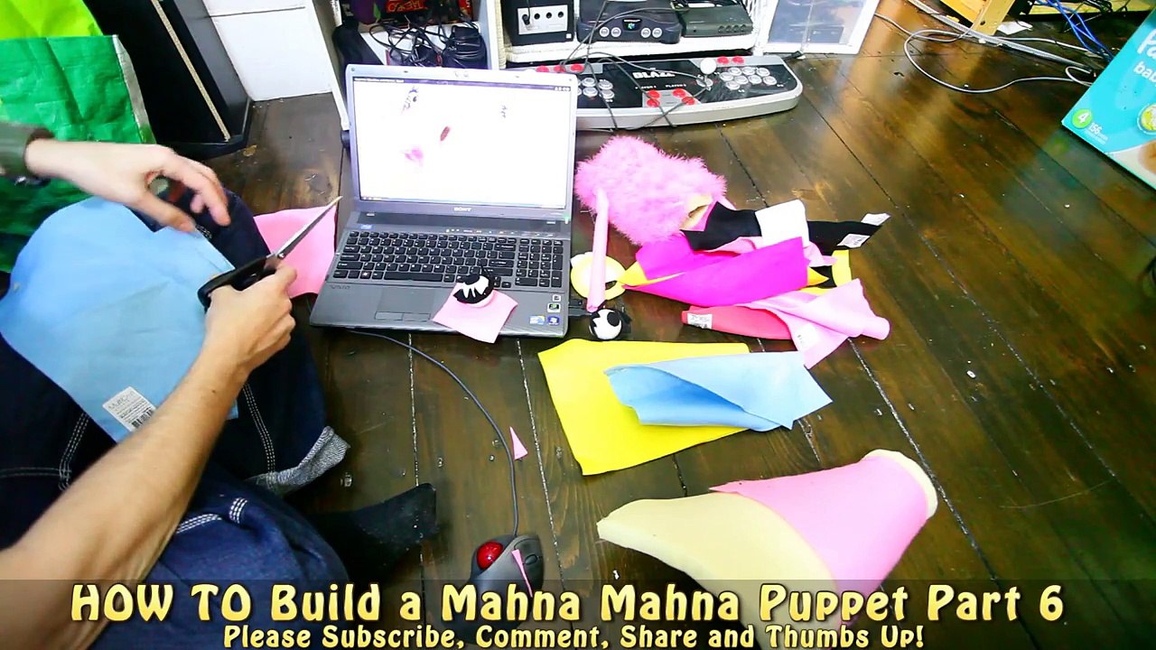 How to make a MAHNA MAHNA Puppet PART 6  (Muppet Show)