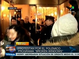 EE.UU.: protestan en Nueva York contra el programa "Ventanas rotas"