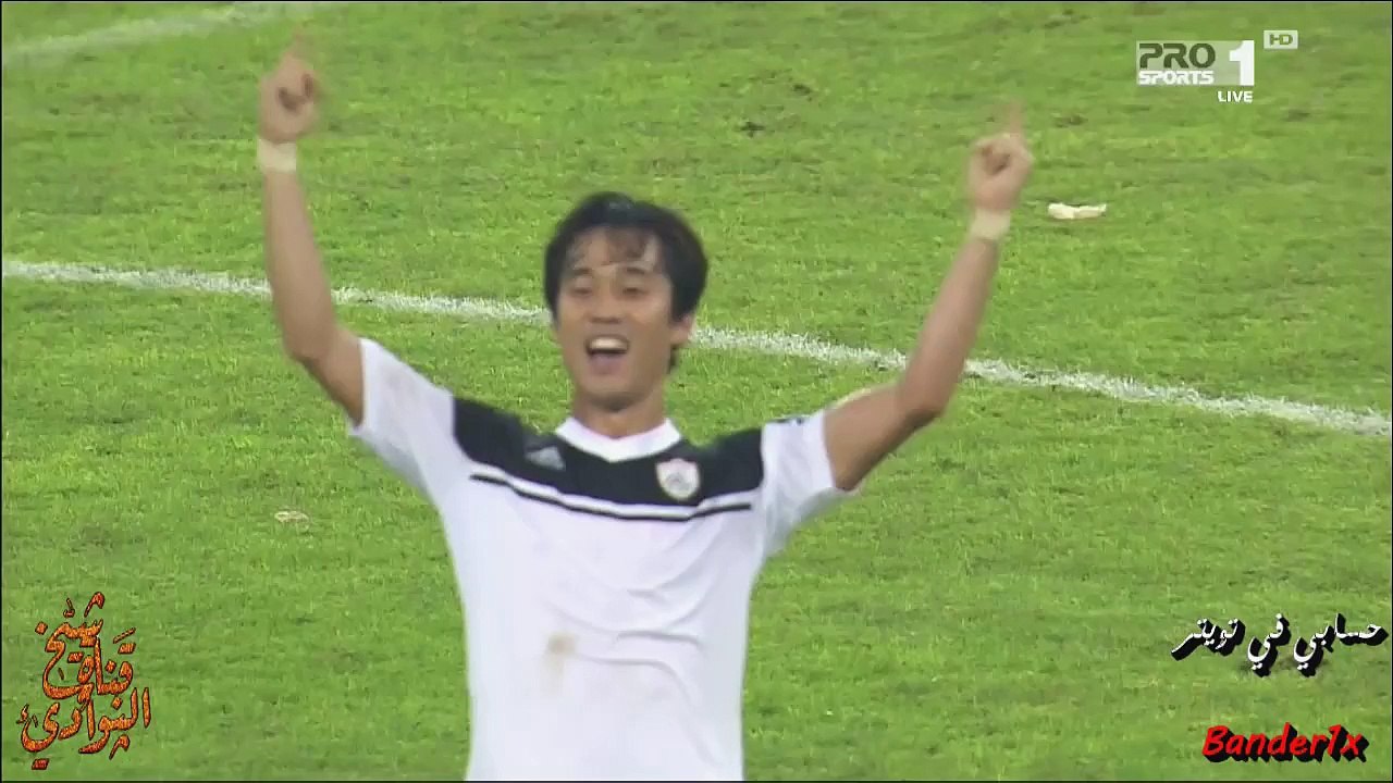 فرحة بارك بعد الهدف الشبابي القاتل على الاتحاد