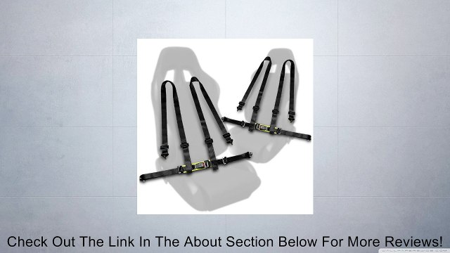 Pair of Black Seat Belt Harnesses, 2 Inches Wide, Seat Belt Buckle Connection Review