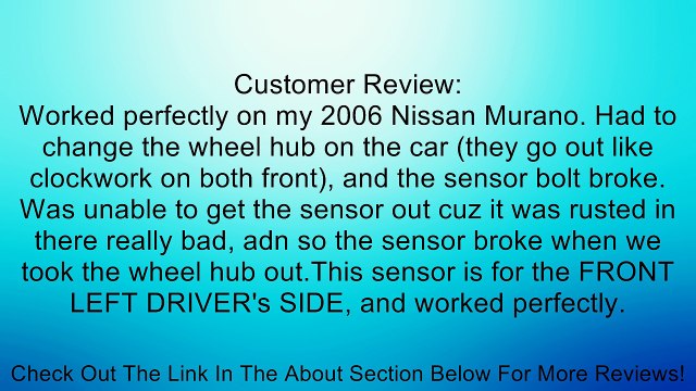 Dorman DOR970-141 ABS Sensor Review