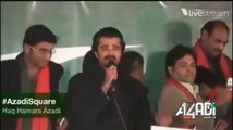 Watch Hamza Ali Abbasi Speech from Azadi Dharna Islamabad - 13th Dec 2014