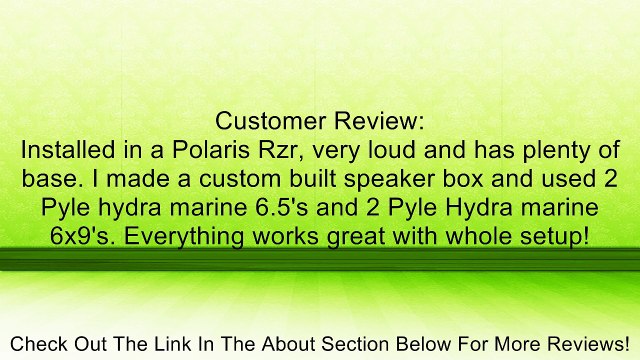 Pyle PLMRMP3B 4 Channel 800 Watt Waterproof Micro Marine Amplifier Review