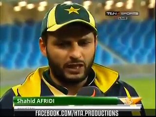 Shahid Afridi Funny Interview after Presentation Ceremony
