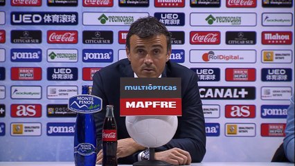 Luis Enrique, tras empatar ante el Geta