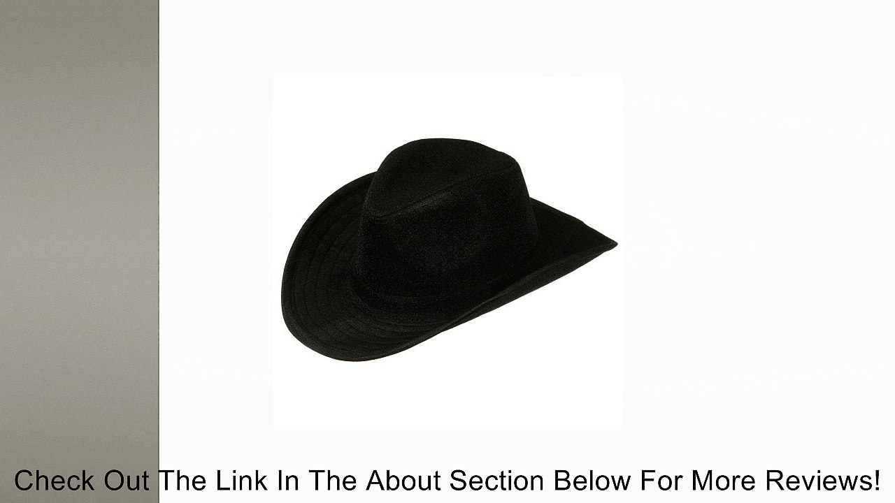 Glitter Cowboy Hat - Black W19S33C Review