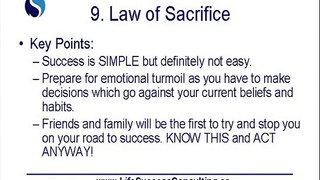 The 11 Forgotten Laws (Part 9) - The Law of Sacrifice