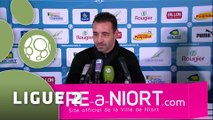 Conférence de presse Chamois Niortais - FC Sochaux-Montbéliard (0-1) : Régis BROUARD (NIORT) - Olivier ECHOUAFNI (FCSM) - 2014/2015