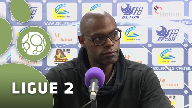 Conférence de presse US Créteil-Lusitanos - AC Arles Avignon (2-0) : (USCL) - Stéphane CRUCET (ACA) - 2014/2015