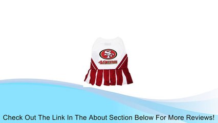 Pets First NFL San Francisco 49ers Dog Cheerleader Dress, X-Small Review