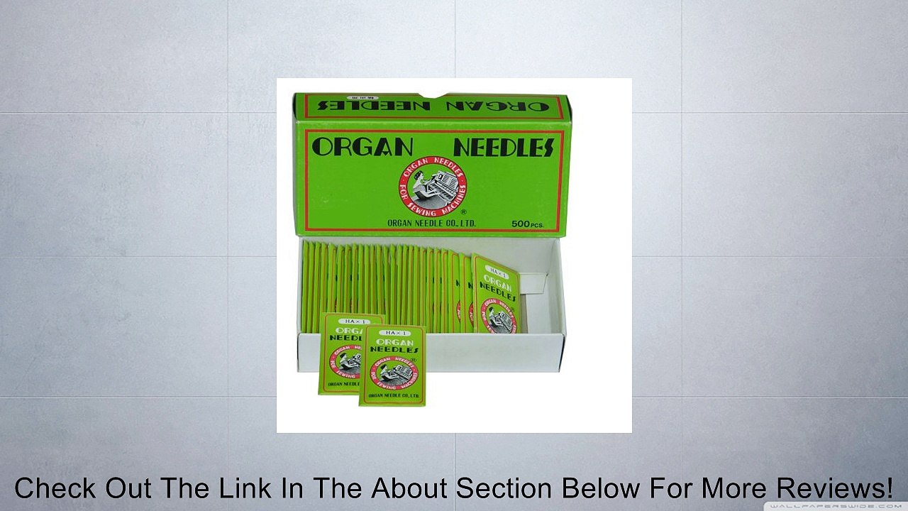 Ball Point Sewing Machine Needles Home-use By Organ Needles (10 Needles/pack), Select Size Review