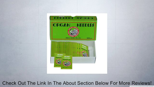 Ball Point Sewing Machine Needles Home-use By Organ Needles (10 Needles/pack), Select Size Review