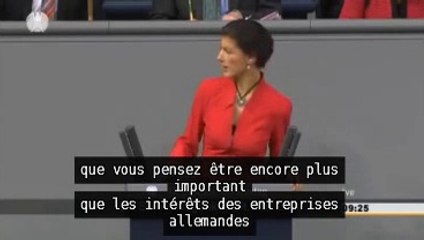 Une députée allemande accuse Merkel de servir les intérêts des USA au détriment des citoyens